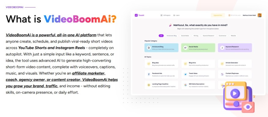 VideoBoomAi Review