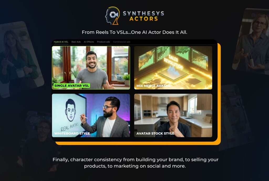 Synthesys Actors Review: My 14-Day Real Experience Building AI Video Funnels 3 Synthesys Actors Review