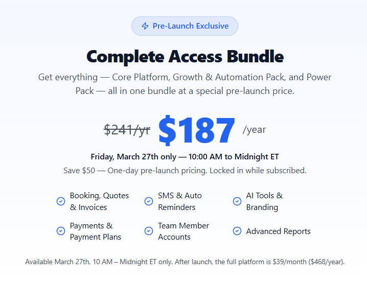 Quote Send Go Pricing