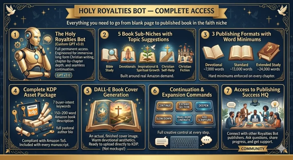 Holy Royalties Bot Review – Can This AI Create Christian KDP Books? 10 Holy Royalties Bot Review